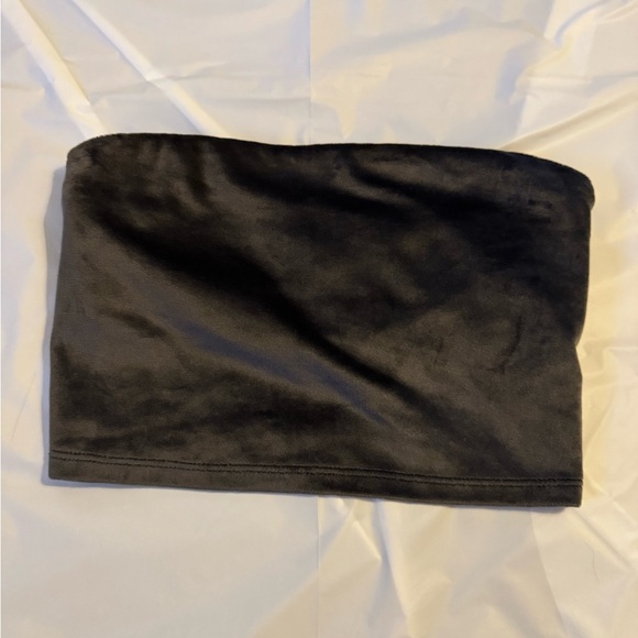 Aerie gray Velour tube top - Picture 1 of 3